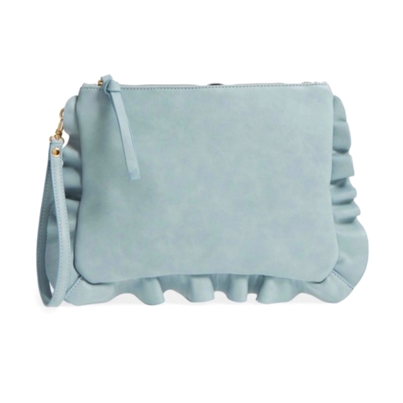 Sole Society Adelina Ruffle Clutch - Picture 1 of 5